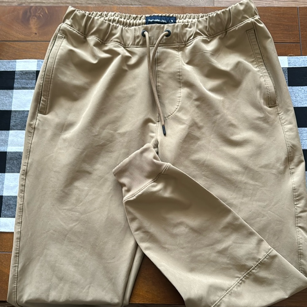 Abercrombie and Fitch joggers.